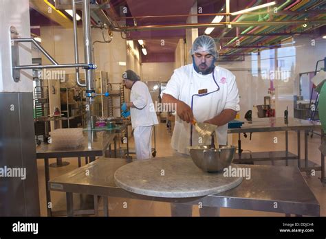 Workers at Cadbury World on the site of the Cadbury chocolate factory ...