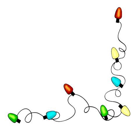 Free & Cute Christmas Lights Clipart For Your Holiday Decorations ...