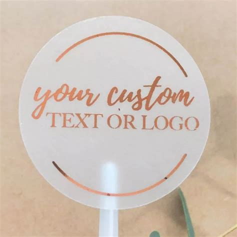 Custom Logo Labels Stickers Personalized Text Business Logo | Etsy