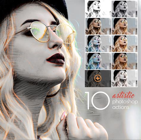 Artistic Photoshop Actions - Free Download on Behance