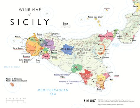 Wine Map of Sicily - Digital Edition - Free – De Long