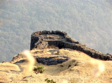 Rajmachi Fort stock photo. Image of wall, architecture - 1861772