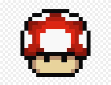 Mario Mushroom Pixel Art Maker - Mario Mushroom PNG - FlyClipart