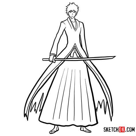 How to Draw Ichigo Kurosaki Full Body: A Bleach Tutorial