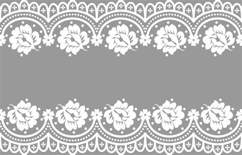 Seamless lace pattern, flower vintage vector background. 6121135 Vector ...