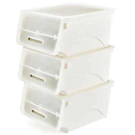 Stackable Storage Bins • Cabinet Ideas