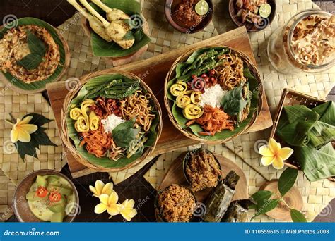 Nasi Campur Bali stock image. Image of homemade, cracker - 110559615