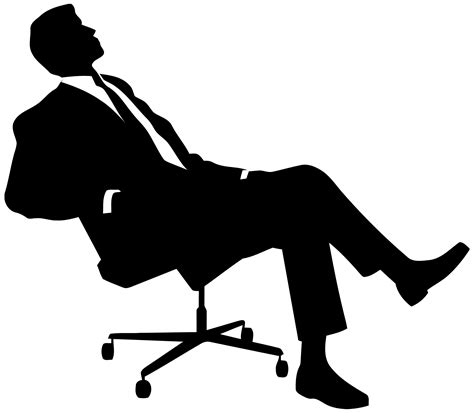 Chair Silhouette Sitting Clip art - boss png download - 2000*1746 ...