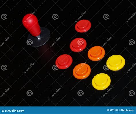 Arcade Joystick and Buttons Stock Photo - Image of mall, play: 4167116