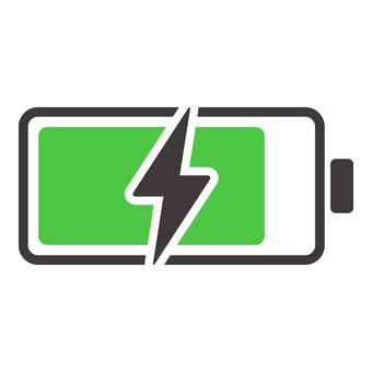 Free Vectors | Battery charging and lightning bolt symbol