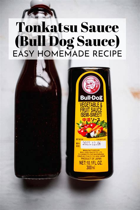 Homemade Tonkatsu Sauce Recipe (Bulldog Sauce)