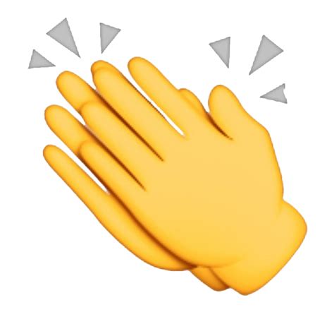 Clapping Emoji Png Clap Emoji Transparent Background Transparent ...