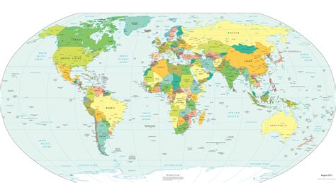 World Map With Details - Show Me The United States Of America Map