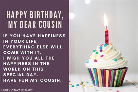 Best Birthday Wishes For Cousin Top Cousin Birthday Wishes | Images and ...