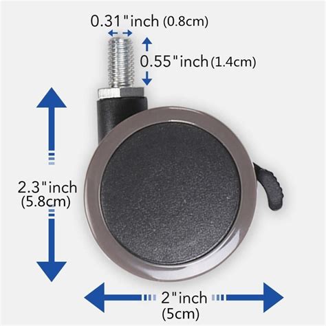 Standing Desk Accessories (Cable Tray Management & Lockable Casters ...