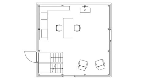 Doctors clinic consultant room plan and furniture layout details dwg ...