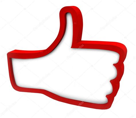 Icon: thumbs up red | Red Thumbs Up Icon — Stock Photo © iqoncept #74171515