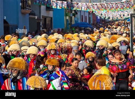 Parachicos at the Fiesta Grande or the Grand Festival, Chiapa De Corzo ...