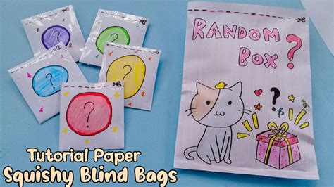 DIY Homemade Paper Squishy Blind Bags Envelope｜Free Pattern / Squishy ...