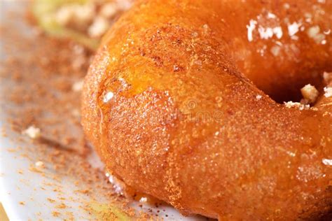 Greek Donut with Syrup and Honey Loukoumades Stock Image - Image of ...