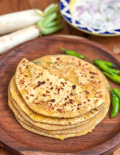 Stuffed Mooli Paneer Paratha Recipe by Archana's Kitchen