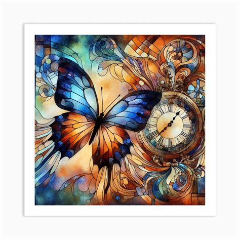 Mosaic butterfly 3 Art Print by P&V_printable_art - Fy