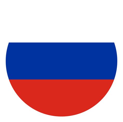 Flag of Russia on the Circle Shape, Flag of Russia, Flag of the Russian ...