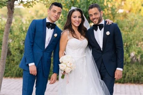 With his sister Yasmine and twin brother Sami at her wedding. | Rami ...