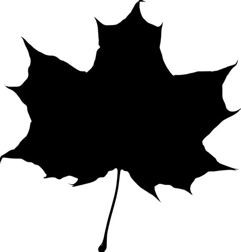 OnlineLabels Clip Art - maple leaf silhouette 2