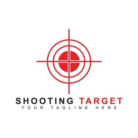 creative design shooting target logo with flat design 15279931 Vector ...