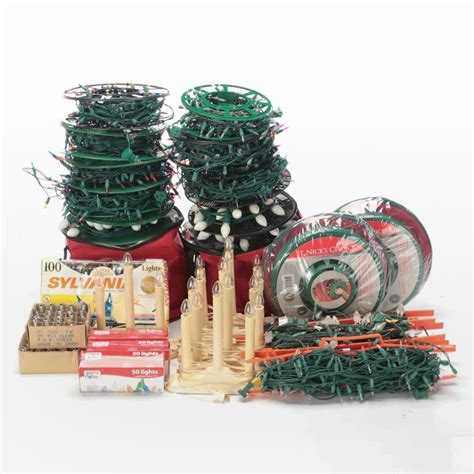 Merry Brite Plastic Christmas Tree Lights with More Seasonal Decor | EBTH