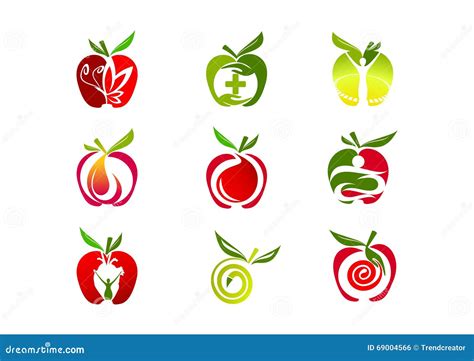 Apple Logo Design Vector Illustration | CartoonDealer.com #69004566