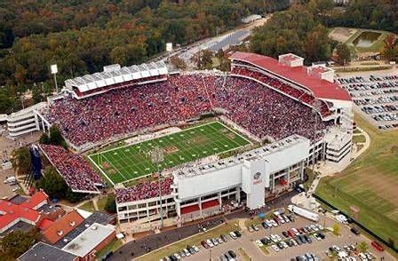 Ole Miss Rebels - Vaught Hemingway Stadium Aerial View