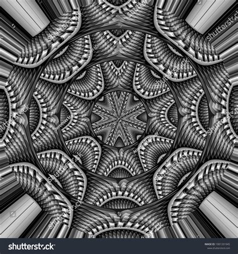 3d Grey Geometric Shapes Wallpaper New Stock Illustration 1981331945 ...