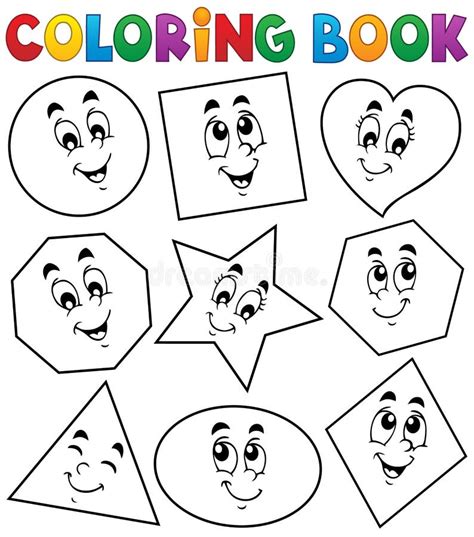 Coloring Book Various Shapes 1 Stock Vector - Image: 46753879