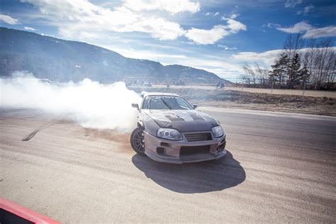 A Toyota supra flying past me. Was about 1 meter from the camera : r ...