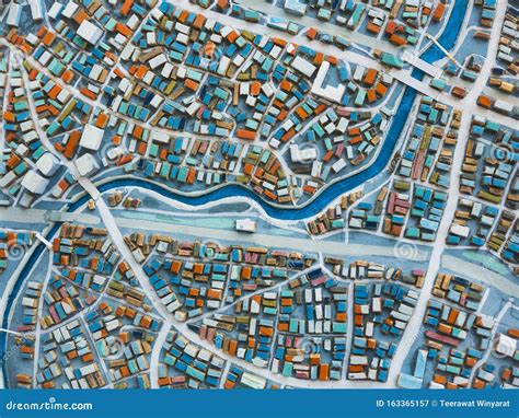 City Model Town Urban Planning Layout Building City Scape Stock Image ...