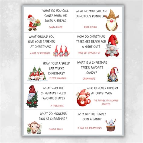 Christmas Advent Countdown Joke Advent Cards Christmas Puns Christmas ...