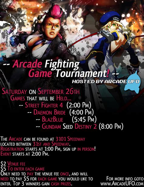 Event: Arcade Fighting Game Tournament at Arcade UFO