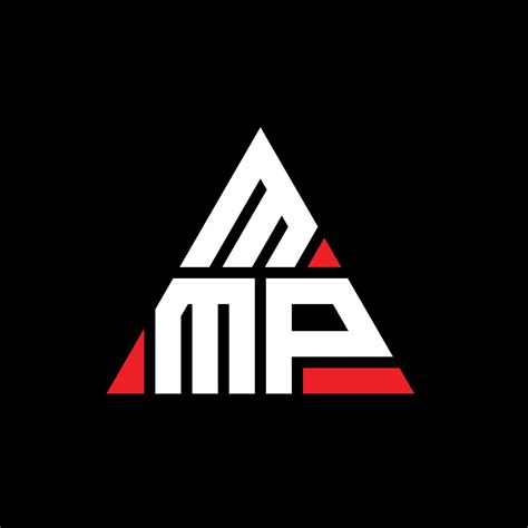 MMP triangle letter logo design with triangle shape. MMP triangle logo ...