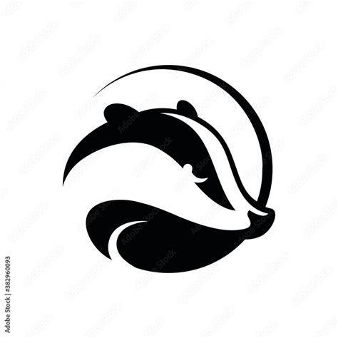 badger logo design template inspiration, vector illustration Stock ...