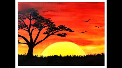 Sunset Drawing / Sunset Drawing Images at GetDrawings | Free download ...