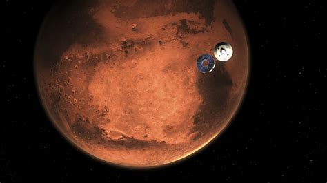 NASA Rover Streaks Toward a Landing on Mars