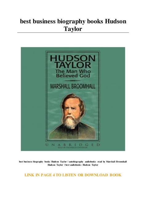 best business biography books Hudson Taylor