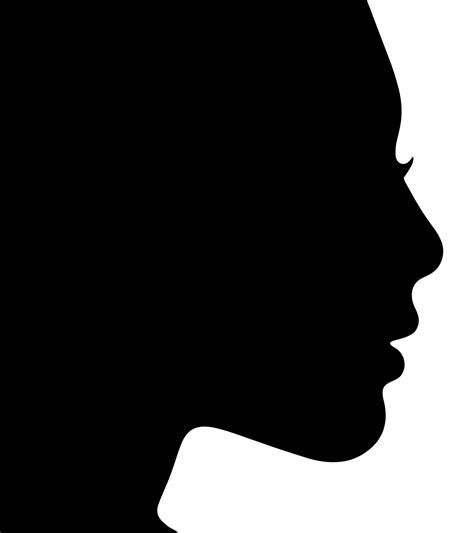 Woman Face Profile Silhouette at GetDrawings | Free download