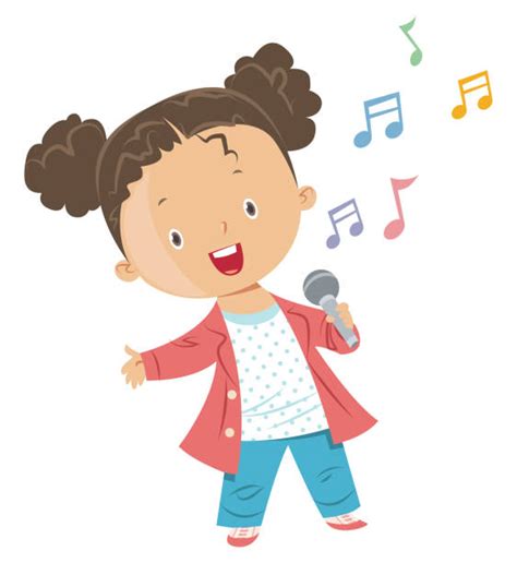 Girl Singing Karaoke Illustrations, Royalty-Free Vector Graphics & Clip ...