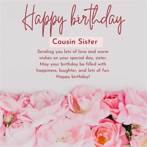 Happy Birthday Cousin Sister Birthday Wishes For Cousin Female – NBKomputer