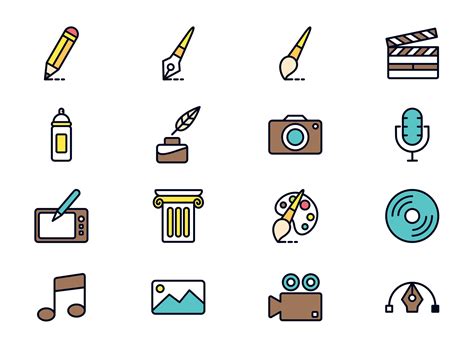 Art and Design Vector Icons