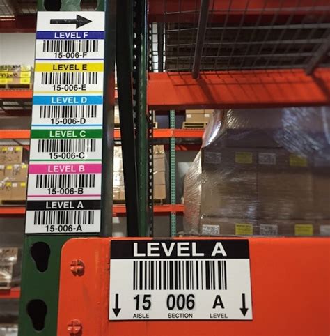 6 Advantages of Vertical Location Warehouse Rack Labels - ID Label Inc.