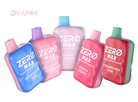 Zero Max 5000 Puff ZERO Nicotine Plant Based Rechargeable Vape | Dispo